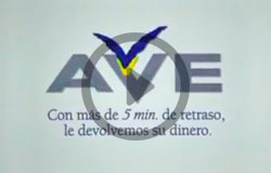 Histrico publicidad Renfe - AVE Alegra (1994)